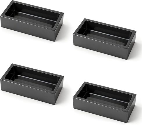 4-Pack 2.2lbs Graphite Ingot Molds(4 x 2 x 1 Inch), High-Purity Casting Molds for Gold, Silver, Copper, Aluminum, and Brass - Heat Resistant Up to 2000 Degrees in Kuwait