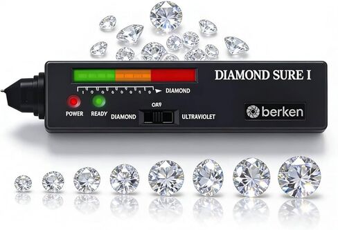 High Accuracy Professional Diamond Tester Pen with 365nm UV Light & Thermal Sensor – Fast 0.5s Detection,Diamond Tester, Professional Jewelers' Gemstone Detector (Diamond Tester Pen) in Kuwait