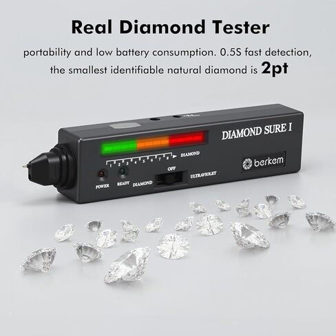 High Accuracy Professional Diamond Tester Pen with 365nm UV Light & Thermal Sensor – Fast 0.5s Detection,Diamond Tester, Professional Jewelers' Gemstone Detector (Diamond Tester Pen) in Kuwait