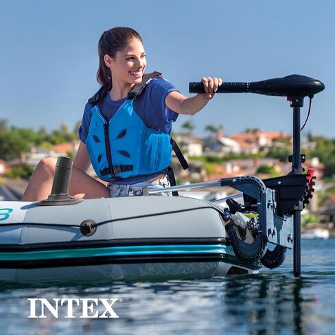 طقم تثبيت المحرك INTEX 68624EP: سهل التركيب - حامل مركب عالي التحمل - خشب رقائقي بحري - أذرع دعم من الألومنيوم - يناسب ما يصل إلى 3.0 محركات HP in Kuwait