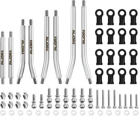 INJORA Stainless Steel High Clearance Chassis Links for 1/30 Axial SCX30 in Kuwait