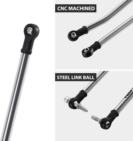 INJORA Stainless Steel High Clearance Chassis Links for 1/30 Axial SCX30 in Kuwait