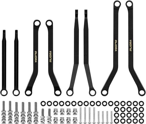 INJORA Black Coating Brass High Clearance Chassis Links for 1/30 Axial SCX30 in Kuwait