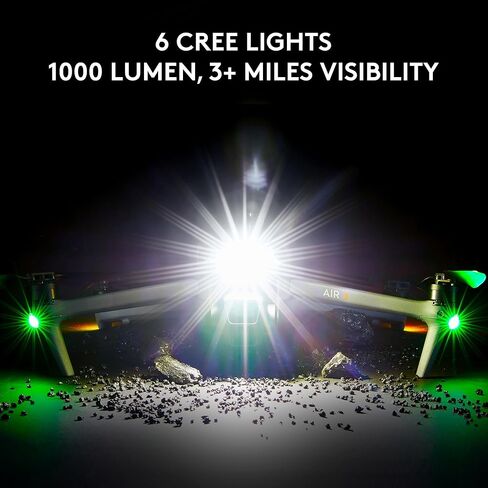 مصباح ستروب بدون طيار متوافق مع إدارة الغذاء والدواء الأمريكية من NovaStrobe، 6 مصابيح Cree LED 1000 لومن، 4 ألوان (أبيض، أحمر، أخضر، أزرق)، يناسب DJI Mini، Neo، Mavic، Air، Avata، Flip (قطعتان) in Kuwait
