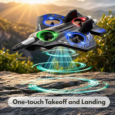 Foam Remote Control Airplanes RC Plane for Kids Adults Beginners, RC Airplane Fighter Jet with Light, 360° Flip Fighter Jet Toys, Stunt Roll, Airplane Toy Gifts for Boys Ages 6-18 in Kuwait