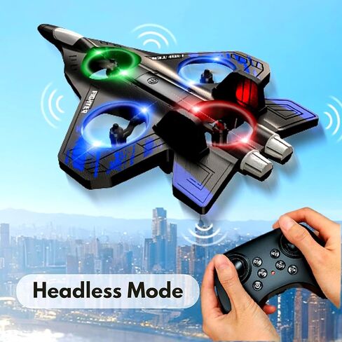 Foam Remote Control Airplanes RC Plane for Kids Adults Beginners, RC Airplane Fighter Jet with Light, 360° Flip Fighter Jet Toys, Stunt Roll, Airplane Toy Gifts for Boys Ages 6-18 in Kuwait