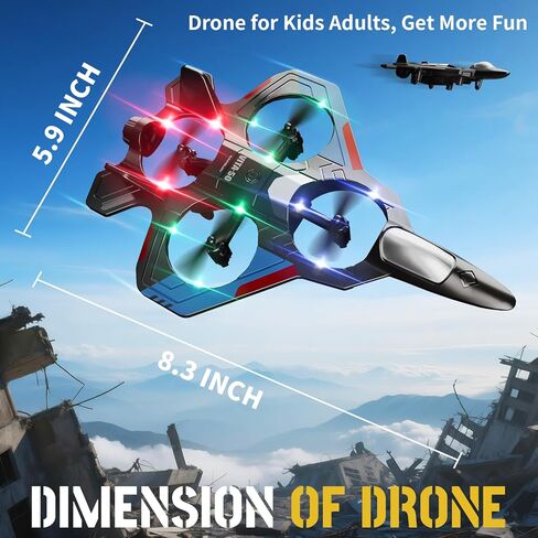 RC Planes for Kids Adults, Foam Remote Control Airplane Jet Helicopter Drone Toys for Kids Adults 8-12 12-16, Remote Control Plane Airplane Toys with Led Lights, 360° Flip Stunt Rotation in Saudi Arabia