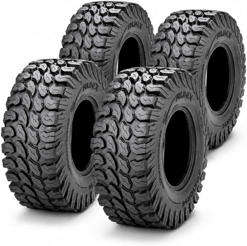 إطارات RUNIX UTV SxS نصف قطرية، RUNIX PeakCrawler، 30X10R14، 30X10-14، 8PR، إطار نصف قطري، مجموعة من 4، جميع التضاريس، بدون أنبوب in Kuwait