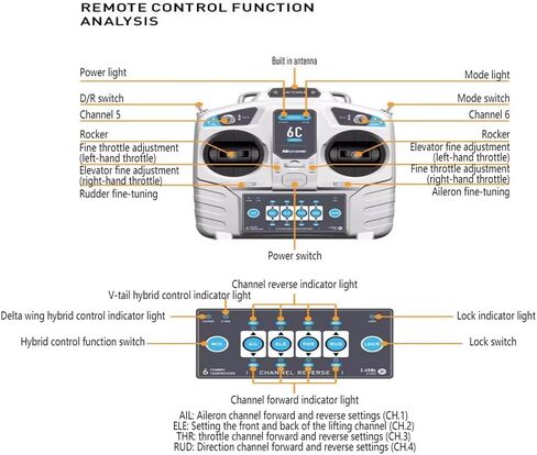 نموذج طائرة شراعية صغيرة كهربائية RC 2.4G (إصدار RTF) in Kuwait