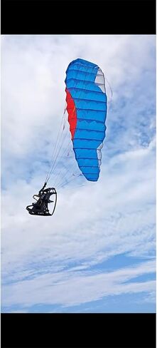 RC Electric Stunt Paraglider, RC Powered Paraglider with Foldable Wing, Stunt Glider for Adults & Beginners, Long Flight Time, 180cm Wing Span (RTF Version) (Full Configuration Version) in Kuwait