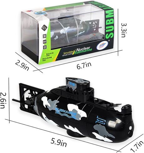 Mini RC Submarine Remote Control Boat Underwater Diving Fish Tank toyschildren's Gifts in Kuwait