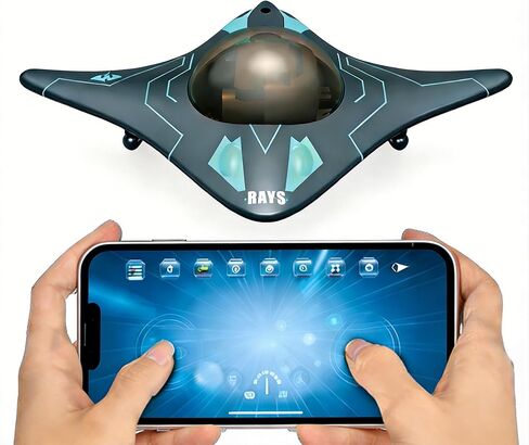 Waterproof RC Camera Boat with WiFi Camera, 6CH App Controlled Underwater Drone for Pools & Lakes, Real-Time Transmission Remote Control Boat for Adults Kids, Birthday Gift in Kuwait