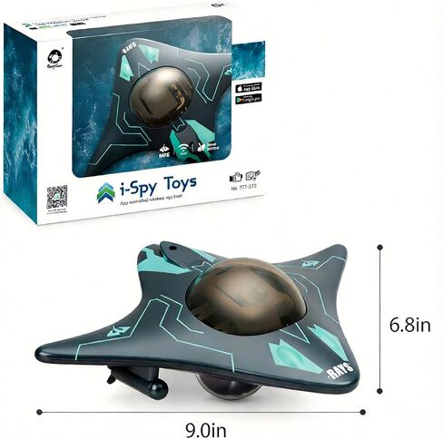 Waterproof RC Camera Boat with WiFi Camera, 6CH App Controlled Underwater Drone for Pools & Lakes, Real-Time Transmission Remote Control Boat for Adults Kids, Birthday Gift in Kuwait