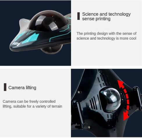 Waterproof RC Camera Boat with WiFi Camera, 6CH App Controlled Underwater Drone for Pools & Lakes, Real-Time Transmission Remote Control Boat for Adults Kids, Birthday Gift in Kuwait