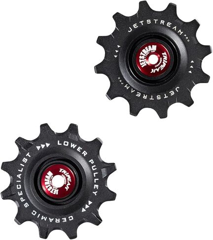 12/12T Jockey Wheel Pulley Set, 2 pcs for SRAM 12 Speed ETap AXS RED D1 /Force D1/D2 /Rival D1/E1 Road Rear Derailleur, Ceramic Balls, Black in Kuwait