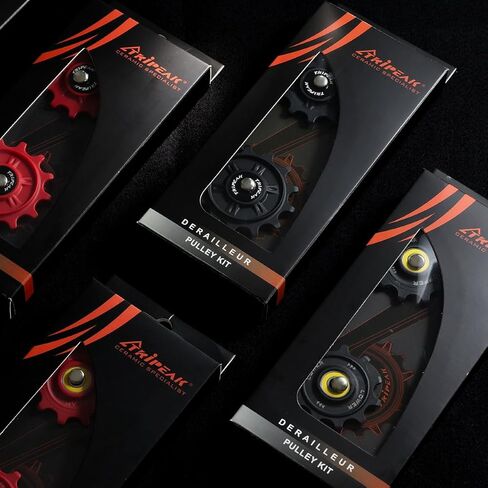12/12T Jockey Wheel Pulley Set, 2 pcs for SRAM 12 Speed ETap AXS RED D1 /Force D1/D2 /Rival D1/E1 Road Rear Derailleur, Ceramic Balls, Black in Kuwait