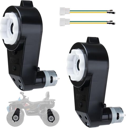 2Pcs 24V RS555 40000RPM Ride On Upgrade Motor Gearbox Powered Wheels Electric Motor 12V&18V&20V&24V High Speed Engine Kid Trax Upgrade Replacement Parts in Kuwait