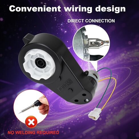 2Pcs 24V RS555 40000RPM Ride On Upgrade Motor Gearbox Powered Wheels Electric Motor 12V&18V&20V&24V High Speed Engine Kid Trax Upgrade Replacement Parts in Kuwait