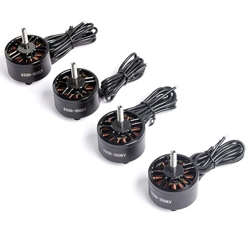 4320 350KV Brushless Motor for 13 Inch FPV Drone, CW Thread, High Torque Long Range Motor for Cinematic & Payload Drones, Compatible with 6S-12S, 19mm Mounting (4pcs) in Kuwait