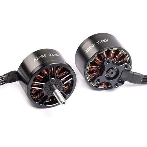 4320 350KV Brushless Motor for 13 Inch FPV Drone, CW Thread, High Torque Long Range Motor for Cinematic & Payload Drones, Compatible with 6S-12S, 19mm Mounting (4pcs) in Kuwait