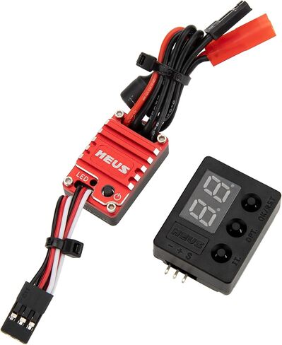 MEUS Racing ME25 25A Brushed Mini ESC for SCX24 TRX4M ASCENT-18 SCX30 1/30 1/24 1/18 RC Crawler Upgrades (V2) in Kuwait