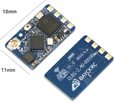 جهاز استقبال ELRS 2.4G Nano RX، خفيف للغاية 0.4 جرام مع هوائي T، مضاد للتداخل BPF، 100 ميجاوات و3.6-5.5 فولت لطائرة RC in Kuwait