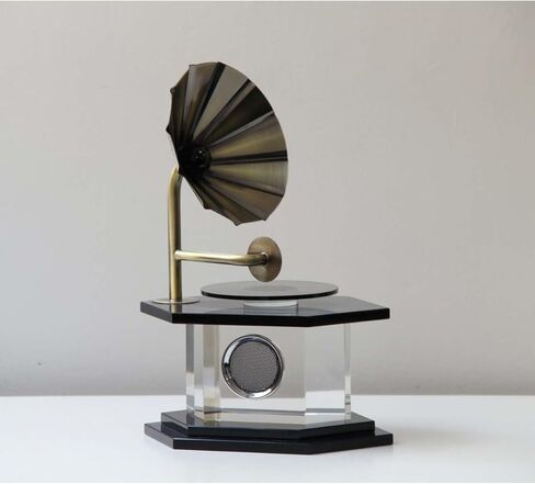 SODEF Decorative Radio Object Echora Crystal Glass 24x35 cm Multicolor Modern Home Decor - Crystal Glass in Kuwait