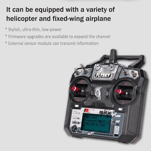 Flysky FS-i6X 2.4GHz 10CH AFHDS 2A RC Transmitter with FS-iA6B Receiver for RC Drone Airplane Helicopter in Kuwait
