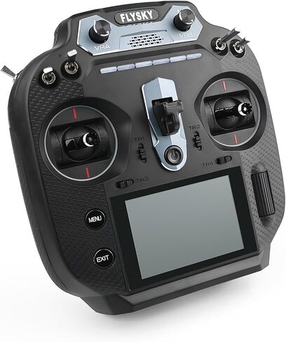 جهاز إرسال راديو Flysky FS-ST16 Pro وFS-SR8 8CH كومبو، شاشة IPS 3.5 بوصة، نطاق مزدوج 2.4 جيجا/900 ميجاهرتز، محور تأثير القاعة، نظام OpenTX، للطائرة، FPV، سيارة RC (خنق اليد اليسرى) in Kuwait