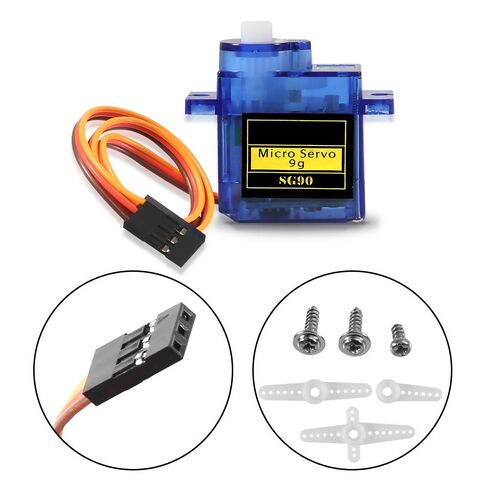 Dorhea 5 قطع SG90 Micro Servo Motor Mini SG90 9g مجموعة مؤازرة متوافقة مع RC هليكوبتر طائرة سيارة قارب روبوت ذراع / يد / المشي / التحكم في قفل الباب in Kuwait