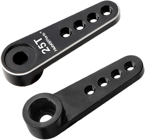 HobbyPark Metal 25T Servo Horn 5mm Spline Gear 25 Teeth Steering Arm for 1/18 RC Cars Trucks Crawler RC Airplane Aircraft Servos Motor (2-Pack) in Kuwait