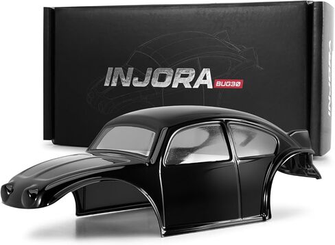 INJORA BUG30 Body Shell with Magnetic Mount for 1/30 Axial SCX30 (Black) in Kuwait