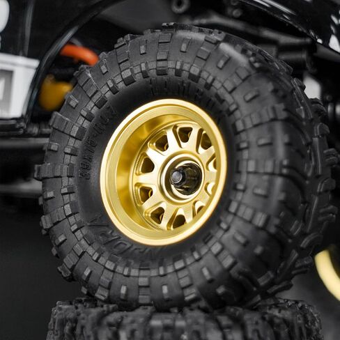 INJORA D19 0.7" Brass Beadlock Wheels for 1/30 Axial SCX30 (W7007) in Kuwait