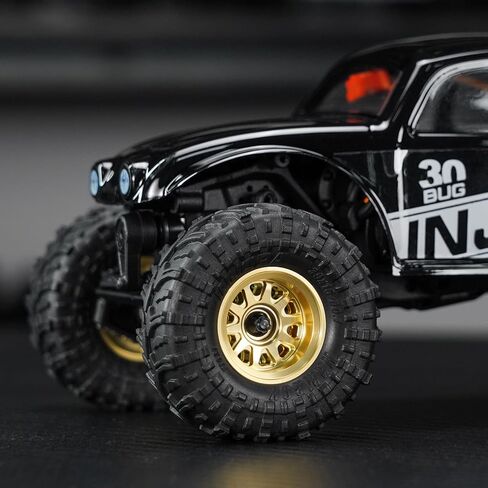 INJORA D19 0.7" Brass Beadlock Wheels for 1/30 Axial SCX30 (W7007) in Kuwait