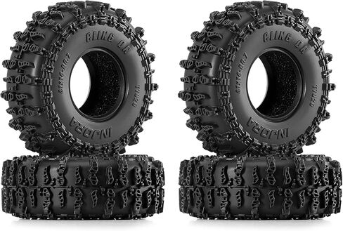 INJORA 41 * 14mm 0.7" Cling On Tires for 1/30 Axial SCX30 Upgrade (T7020) in Kuwait