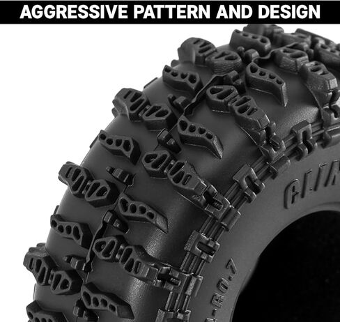 INJORA 41 * 14mm 0.7" Cling On Tires for 1/30 Axial SCX30 Upgrade (T7020) in Kuwait