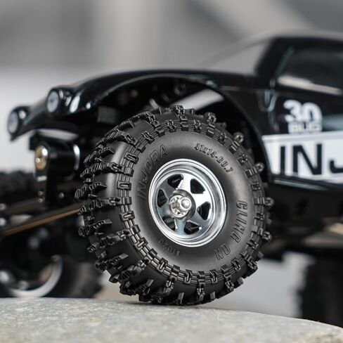 INJORA 41 * 14mm 0.7" Cling On Tires for 1/30 Axial SCX30 Upgrade (T7020) in Kuwait