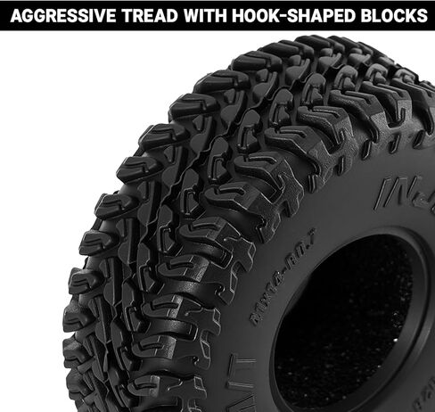 إطارات INJORA 41 * 14 مم 0.7 بوصة MAVERIX M/T لترقية 1/30 محوري SCX30 (T7028) in Kuwait