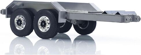 TOUCAN RC HOBBY 1/14 ET2 2Axles Trailer for E20 Remote Control Excavator Support Legs Stainless Steel Tailboard Almost Assembled in Kuwait