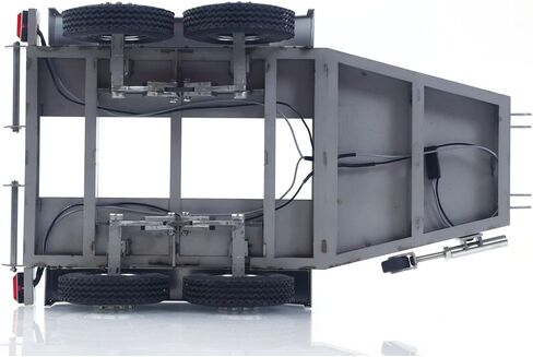 TOUCAN RC HOBBY 1/14 ET2 2Axles Trailer for E20 Remote Control Excavator Support Legs Stainless Steel Tailboard Almost Assembled in Kuwait