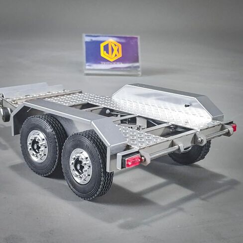 TOUCAN RC HOBBY 1/14 ET2 2Axles Trailer for E20 Remote Control Excavator Support Legs Stainless Steel Tailboard Almost Assembled in Kuwait