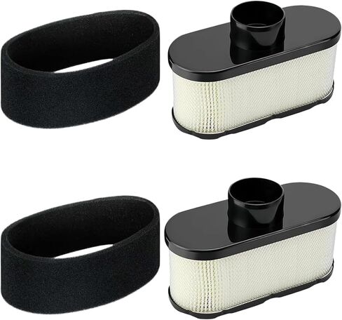 قطعتان من فلتر الهواء 11013-0752 لـ Kawasaki FR691V FR730V مع فلتر مسبق 11013-7047، مناسب لـ FR651V FS481V FS541V FS600V FS651V FS691V FS730V استبدال فلتر هواء المحرك 11013-7046 11013-0726 11013-7049 in Kuwait