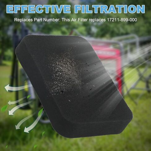 Saihisday Air Filter Foam 2pcs 17211-899-000 Replacement for Honda Generator EB3000 EB3500 EB3800 EB4000 EB5000 EB6500 EM3000 EM3500 EM3800 EM4000 EM5000 EM6000 EW140 GX390 GX340 GX240 17211899000 in Saudi Arabia