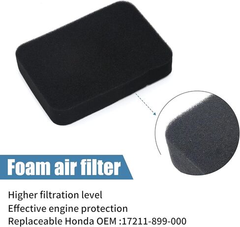 Saihisday Air Filter Foam 2pcs 17211-899-000 Replacement for Honda Generator EB3000 EB3500 EB3800 EB4000 EB5000 EB6500 EM3000 EM3500 EM3800 EM4000 EM5000 EM6000 EW140 GX390 GX340 GX240 17211899000 in Saudi Arabia