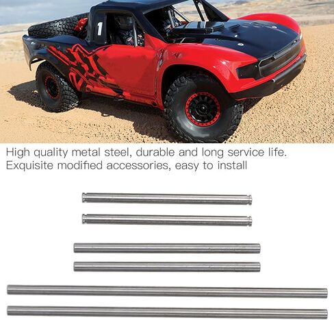 Metal Front Suspension Pin Group, Stainless Steel Round Shaft Rod, Front Suspension Arm Round Pin for TRAXXAS UDR 1/7 RC Car in Kuwait