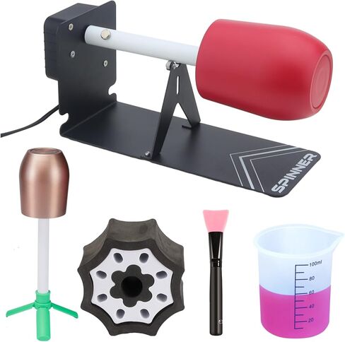 4 Cup Turner for Crafts Tumbler,Epoxy Glitter 4 arms Tumbler Full Kits,DIY Cuptisserie Turner,Cup Spinner Machine Kit for Crafts Epoxy Tumbler in Saudi Arabia