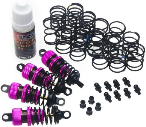 Yeah Racing Shock-Gear 55mm Damper Set for 1/10 RC Touring Car Pink in Kuwait