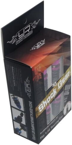 Yeah Racing Shock-Gear 55mm Damper Set for 1/10 RC Touring Car Pink in Kuwait
