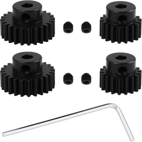 1 Set 1/10 RC Car Aluminum Motor Pinion Gear Compatible with TT01 TT02 TB02 TA05 in Kuwait