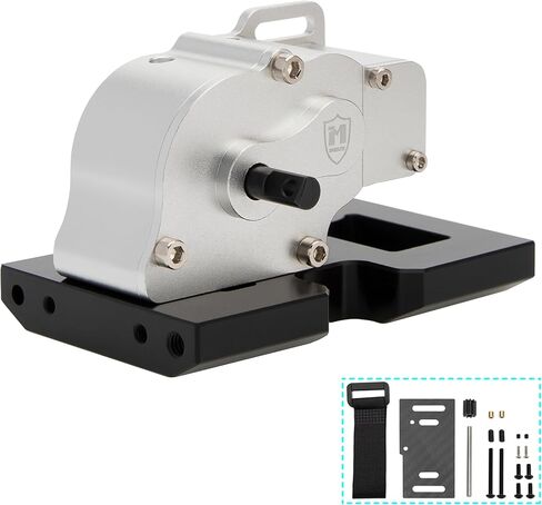 MEUS RACING V2 LCG Transmission Overdrive Gearbox for Axial SCX10 1/10 RC Crawler Upgrades (Black) in Kuwait